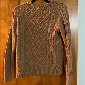 Cable Knit Sweater in Brown